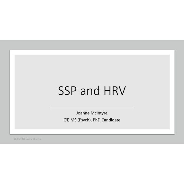 Safe and Sound Protocol and Heart Rate Variability (Recording)